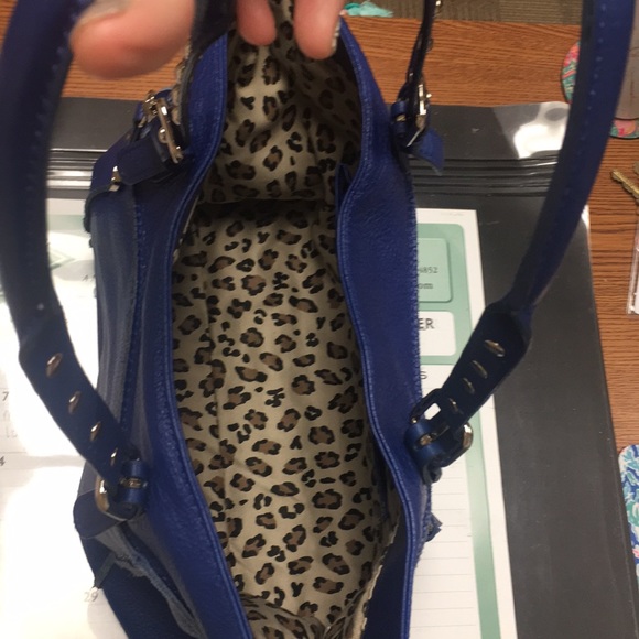 Blue shoulder purse by Audrey Brooke - Picture 3 of 5